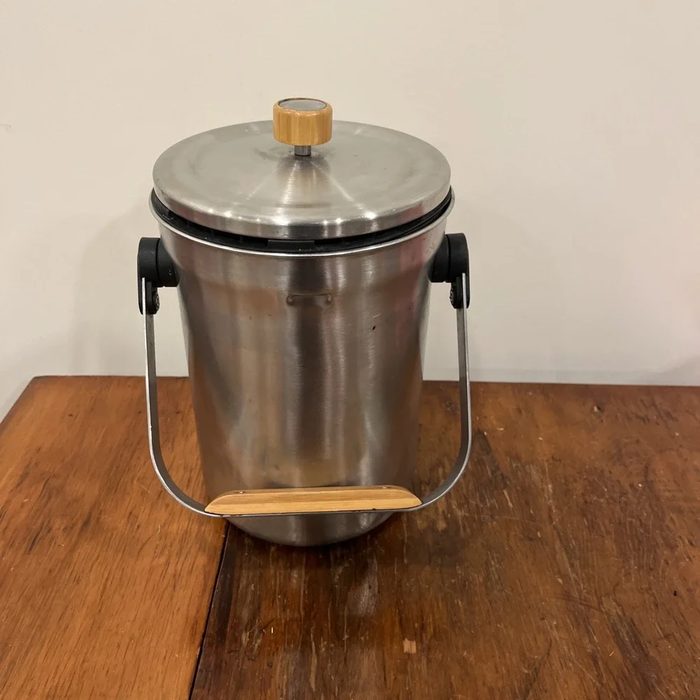 Simple Human Compost Caddy Countertop Bin Trash Can, 10